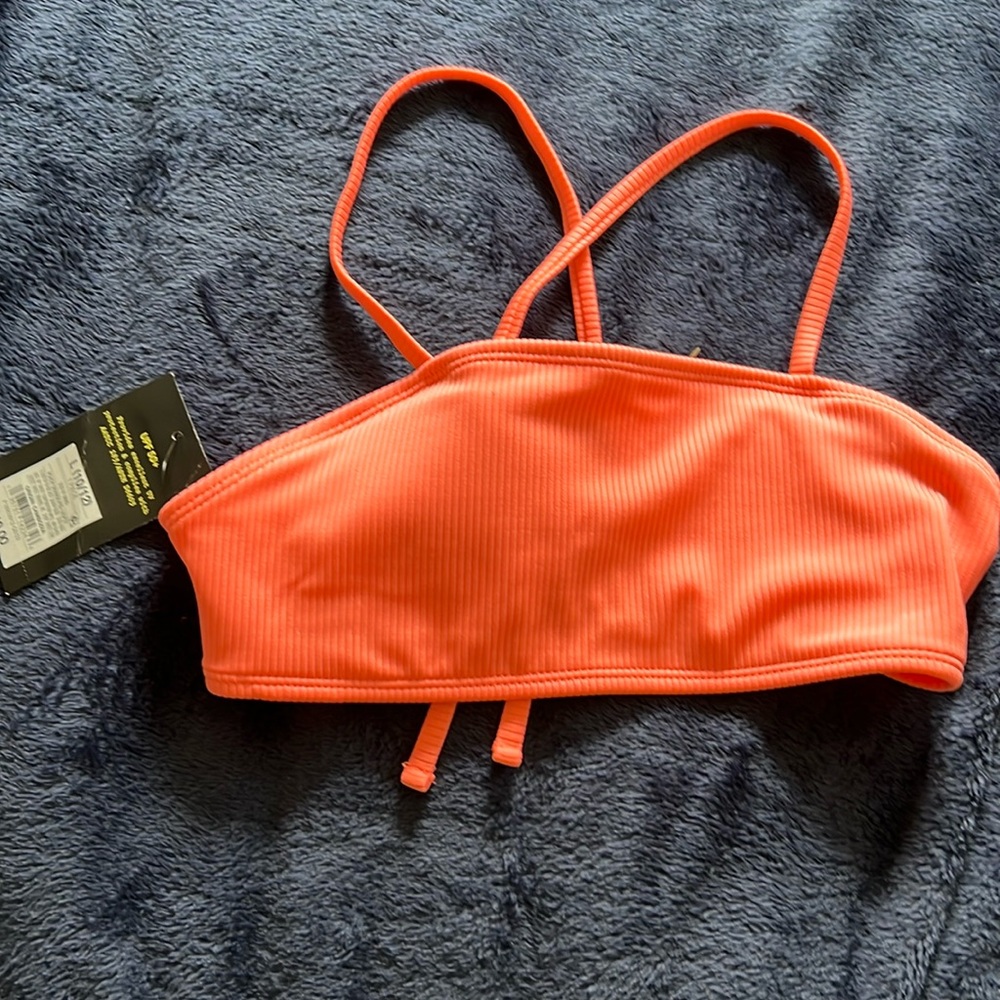 NWT peach girls large bikini top